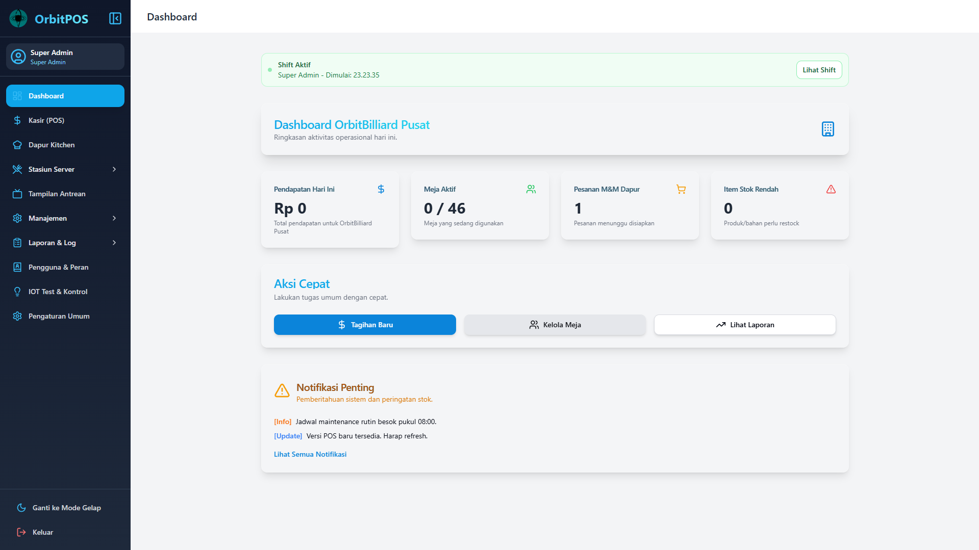 POS System Preview